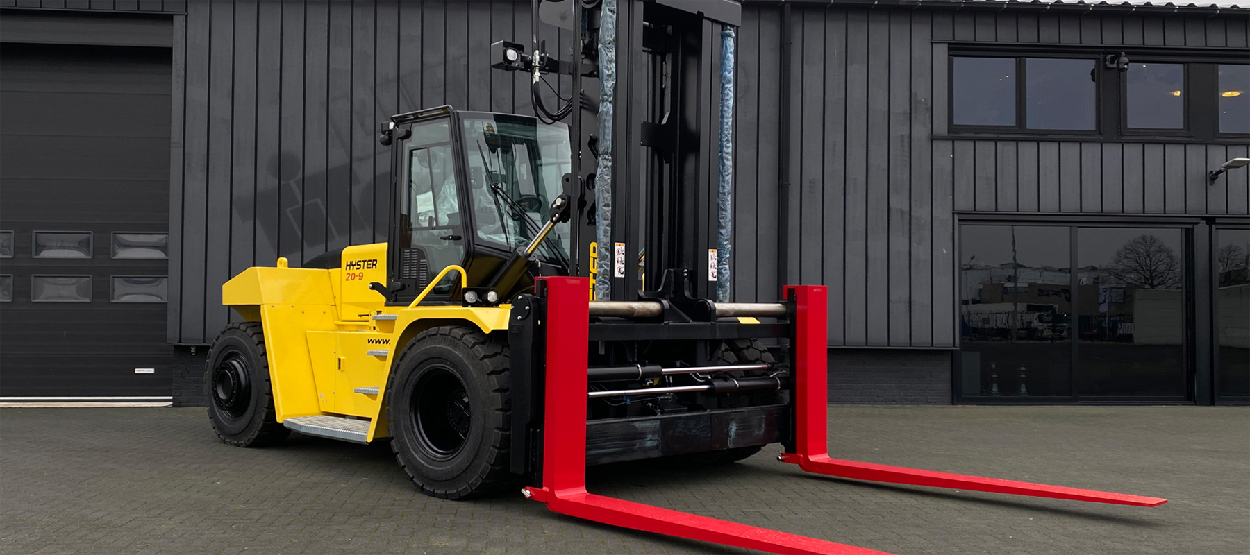 Large Hyster Forklift at a Dealer