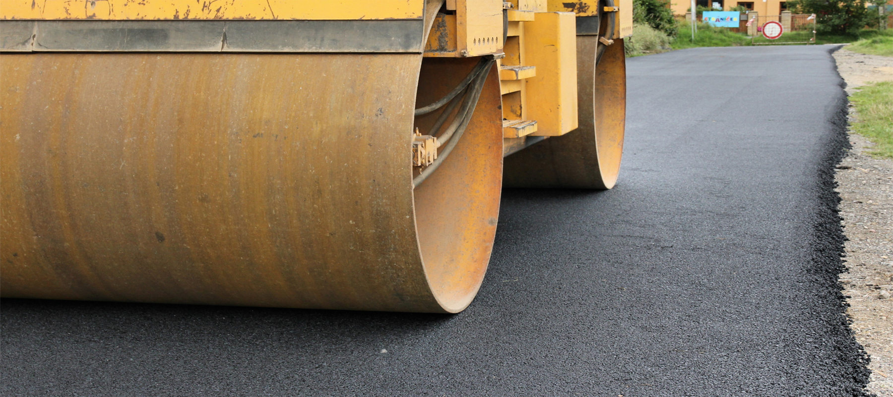 Large Paver Equipment Paving Residential Driveway