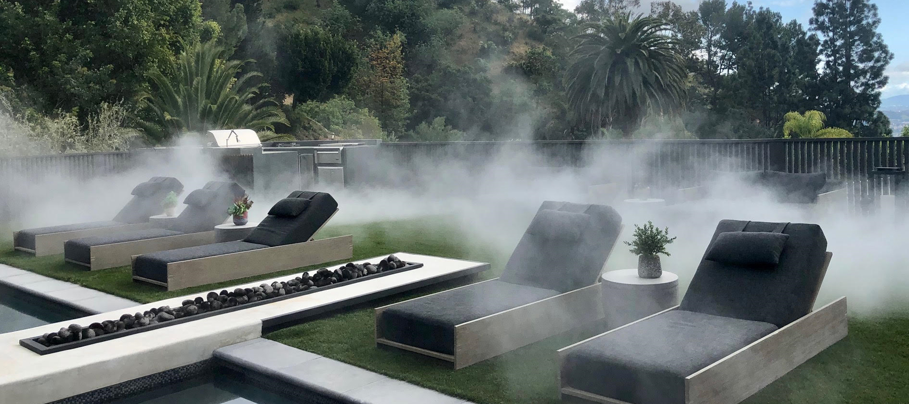 Patio Misting System on Outdoor Furnture