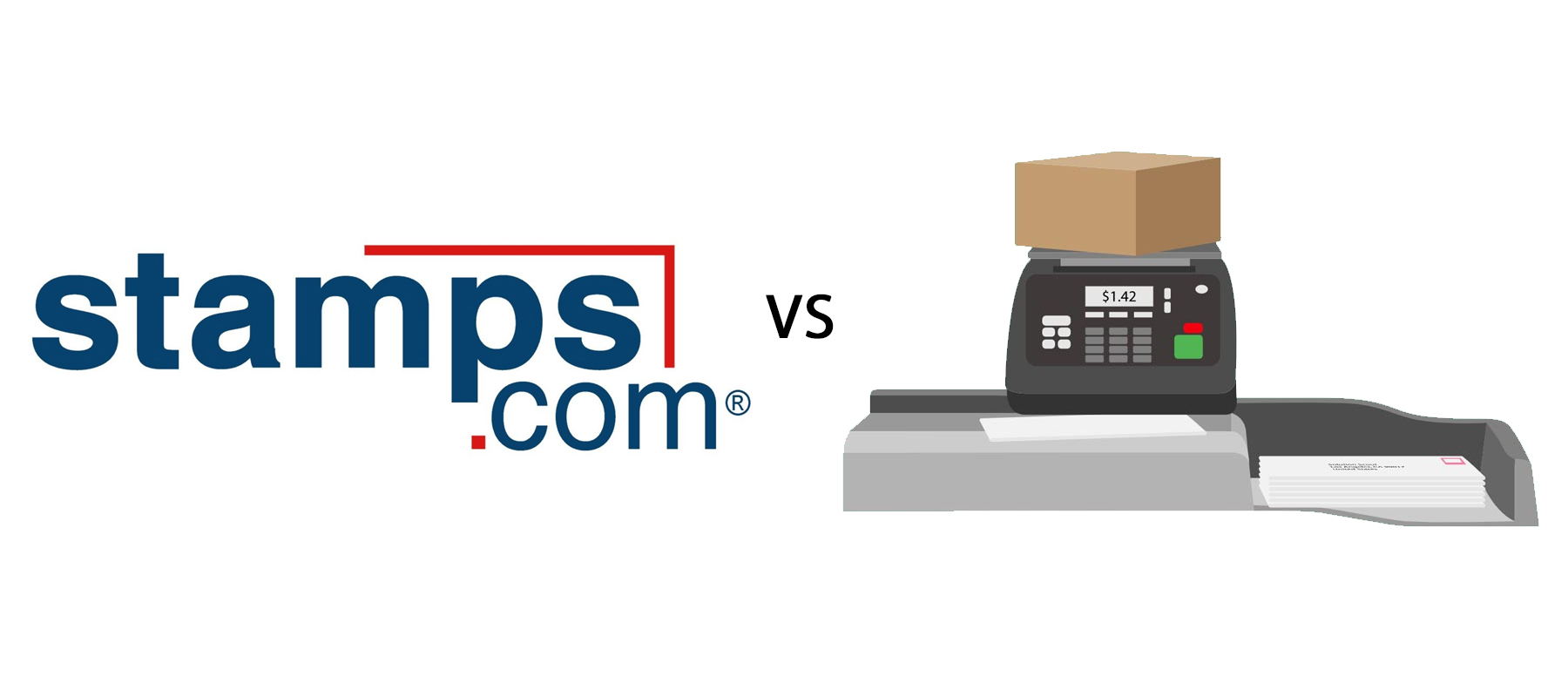 Stamps.com Logo vs Postage Meter Generic