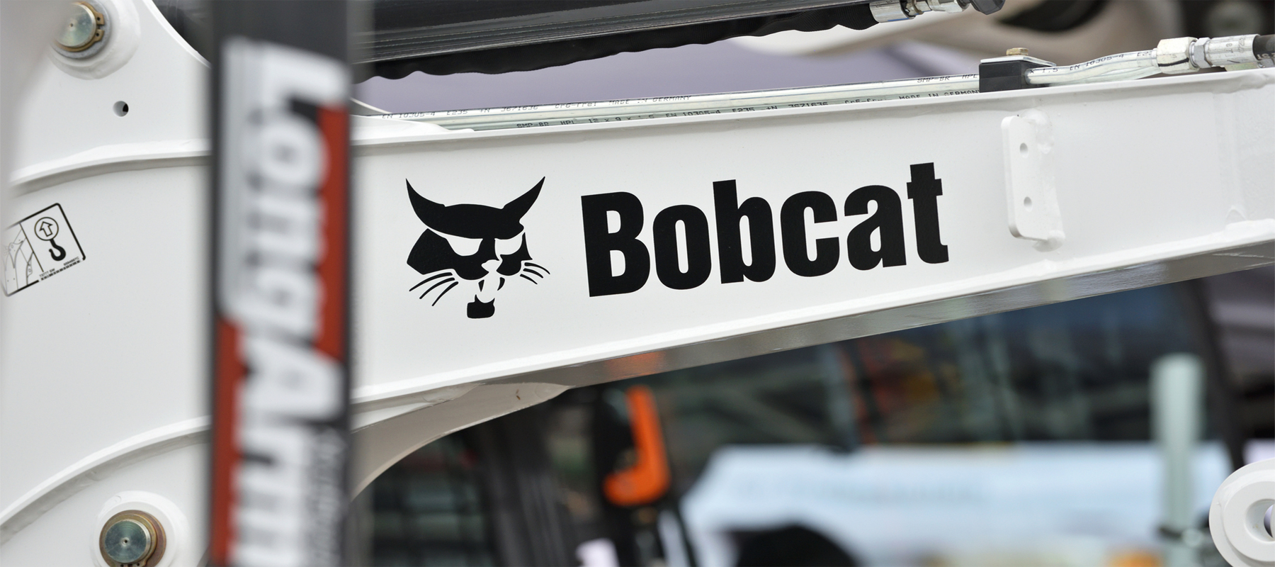 Bobcat Logo on an Excavator